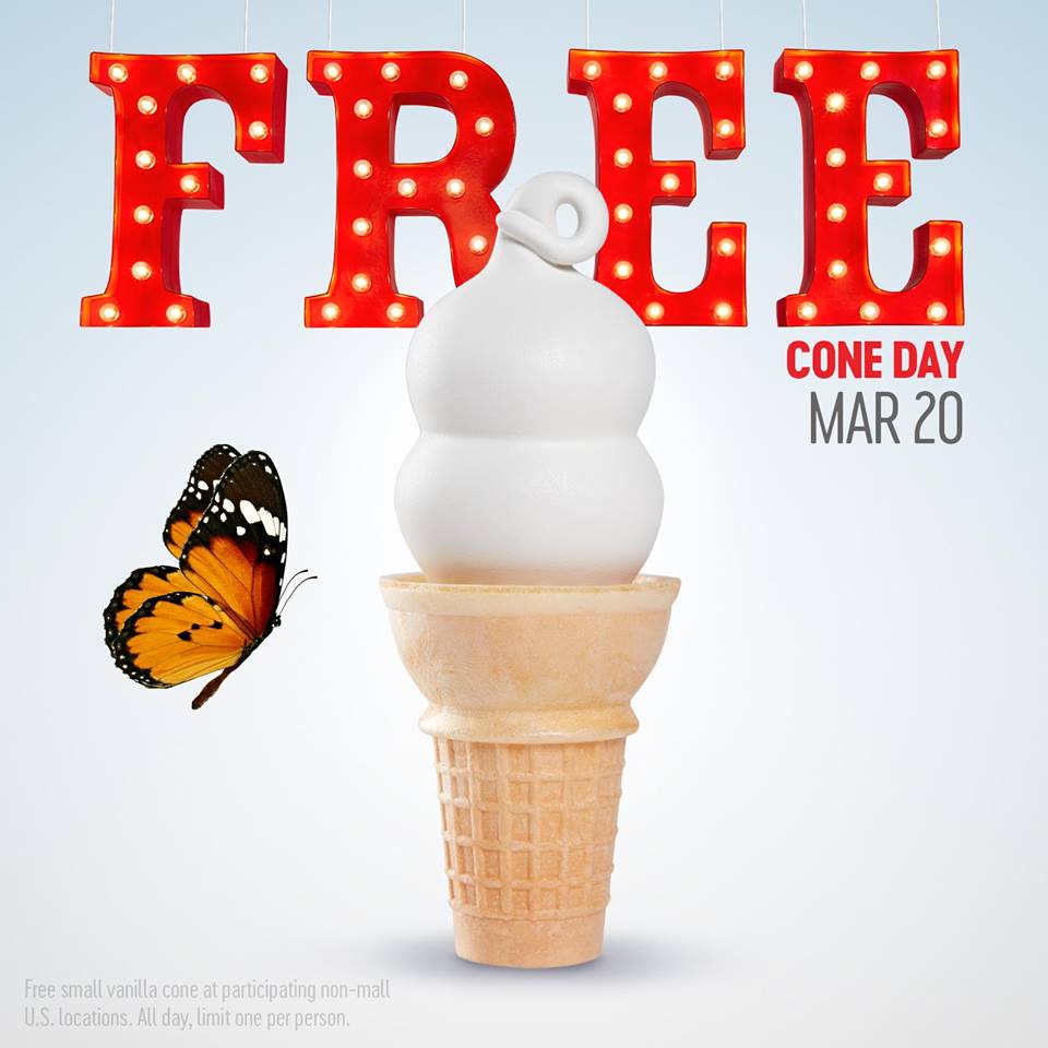 Free Cone Day at Dairy Queen Harford Happenings