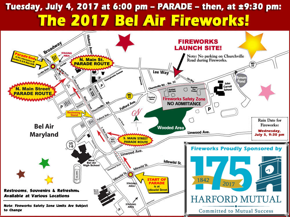 Bel Air 4th of July Fireworks Harford Happenings