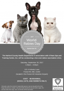 Harford County World Rabies Day